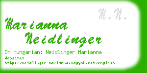 marianna neidlinger business card